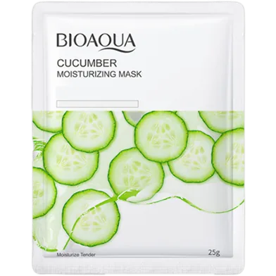 BIOAQUA Cucumber Moisturizing Sheet Mask - 25g - 6942349700385 - Rokomari product